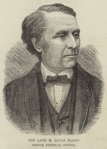 Feu M. Louis Blanc, écrivain politique français (gravure) - English School