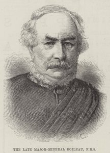 Feu Major-Général Boileau, FRS (gravure) - English School