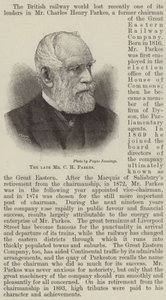 Feu M. C H Parkes (gravure) - English School