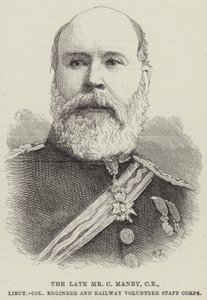 Feu M. C Manby, CE, lieutenant-colonel du corps des ingénieurs et volontaires des chemins de fer - English School