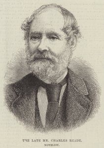 Feu M. Charles Reade, romancier (gravure) - English School