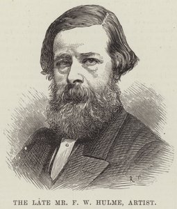 Le défunt M. F W Hulme, artiste (gravure) - English School