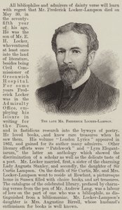 Feu M. Frederick Locker-Lampson (gravure) - English School
