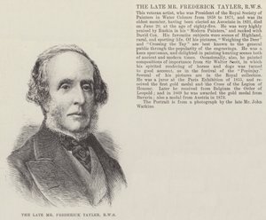 Le défunt M. Frederick Tayler, RWS