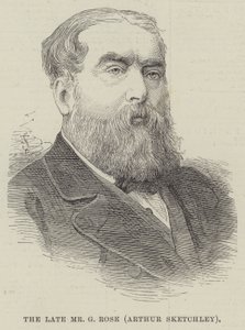 Feu M. G Rose, Arthur Sketchley (gravure) - English School