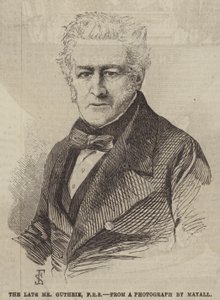Le défunt M. Guthrie, FRS (gravure) - English School