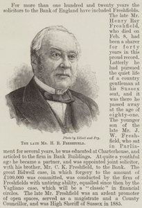 Feu M. H R Freshfield (gravure) - English School