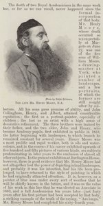 Feu M. Henry Moore, RA (gravure) - English School