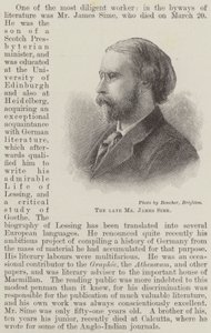 Feu M. James Sime (gravure) - English School