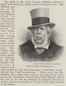 Feu M. John Baldwin (gravure) - English School