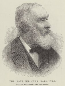 Feu M. John Ball, FRS, explorateur alpin et botaniste (gravure) - English School