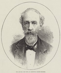 Feu M. John Penn, de Greenwich, ingénieur maritime (gravure) - English School