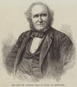 Feu M. Lorimer, doyen de la guilde, à Édimbourg - English School
