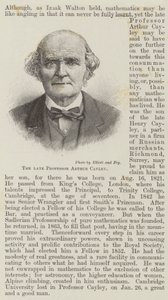 Feu Professeur Arthur Cayley (gravure) - English School