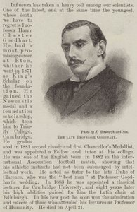 Feu Professeur Goodhart (gravure) - English School