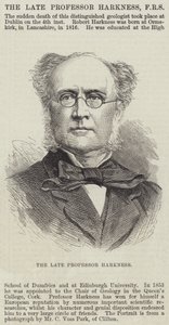 Feu le professeur Harkness (gravure) - English School