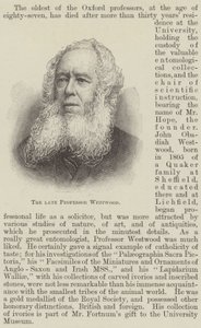 Le défunt professeur Westwood (gravure) - English School