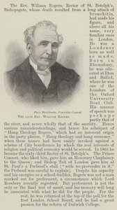 Le défunt Révérend William Rogers (gravure) - English School
