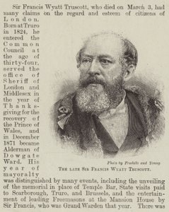Feu Sir Francis Wyatt Truscott (gravure) - English School