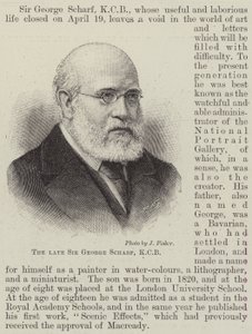 Feu Sir George Scharf (gravure) - English School