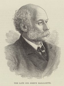Feu Sir Joseph Bazalgette (gravure) - English School