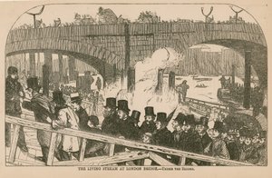 Le courant vivant au pont de Londres - English School