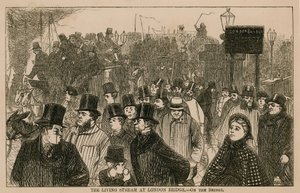 Le courant vivant au pont de Londres - English School