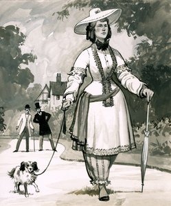 La mode mi-victorienne pour les dames portant des bloomers a été inventée par une Mme Bloomer - English School