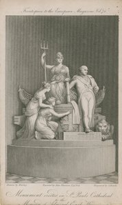Le monument érigé dans la cathédrale Saint-Paul