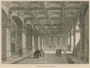 Le nouveau musée de la ville, Guildhall, Londres - English School