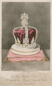 La nouvelle Couronne Impériale à porter par Sa Majesté George IV lors de son Couronnement - English School