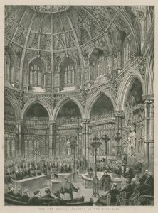 Les nouvelles salles du conseil à Guildhall, Londres - English School