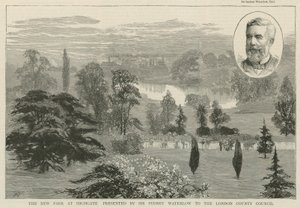 Le nouveau parc à Highgate présenté par Sir Sydney Waterlow