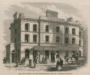 La nouvelle station du Metropolitan Railway - English School