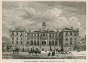 Les quartiers des officiers dans les nouvelles casernes de cavalerie à Knightsbridge - English School