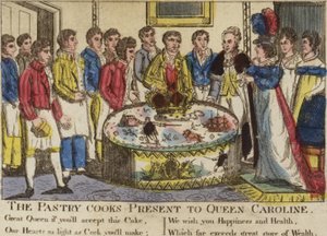 Les pâtissiers présentent à la reine Caroline - English School