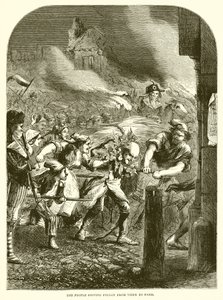 Le peuple conduisant Foulon de Vitry à Paris - English School