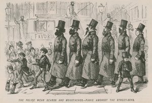 La police porte des barbes et des moustaches - English School