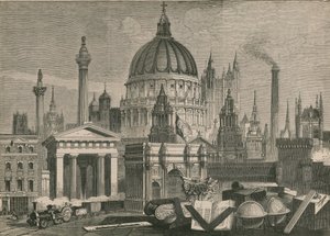 Les principales œuvres architecturales de Grande-Bretagne, groupées avec des emblèmes maçonniques - English School
