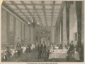 La salle de rafraîchissement à la Chambre des communes - English School