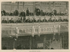 La galerie des reporters à la Chambre des communes - English School