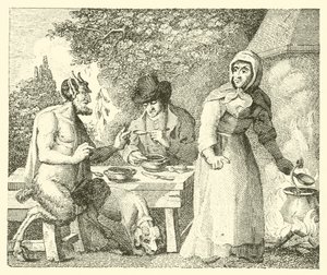 Le satyre et le voyageur (gravure)