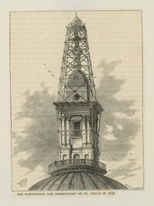 Échafaudage et observatoire de la cathédrale Saint-Paul - English School