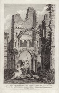Vue latérale de Lindisfarne - English School