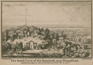 Vue sud des Espagnols près de Hamstead