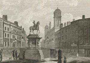 La statue de Charles Ier à cheval - English School