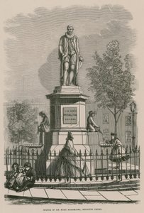 La statue de Sir Hugh Myddleton à Islington Green - English School