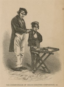 Le vendeur de rue de composition dégraissante - English School