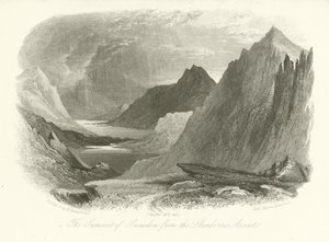 Le sommet de Snowdon depuis l