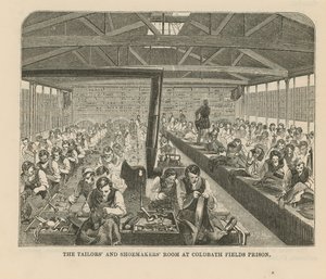 Salle des tailleurs et des cordonniers à la prison de Coldbath Fields - English School